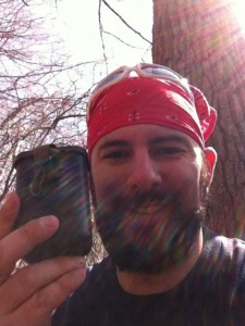 Scoring a geocache!